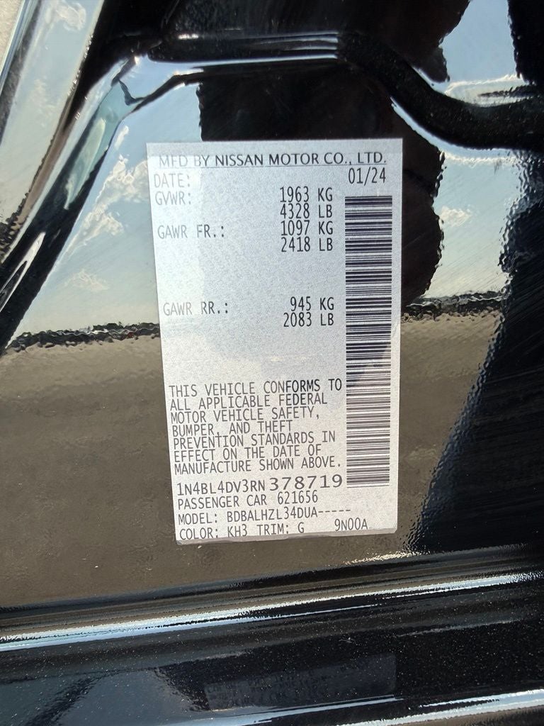 2024 Nissan Altima SV FWD