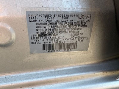 2025 Nissan Versa 1.6 S