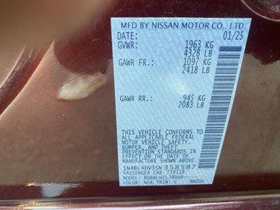 2025 Nissan Altima 2.5 SV
