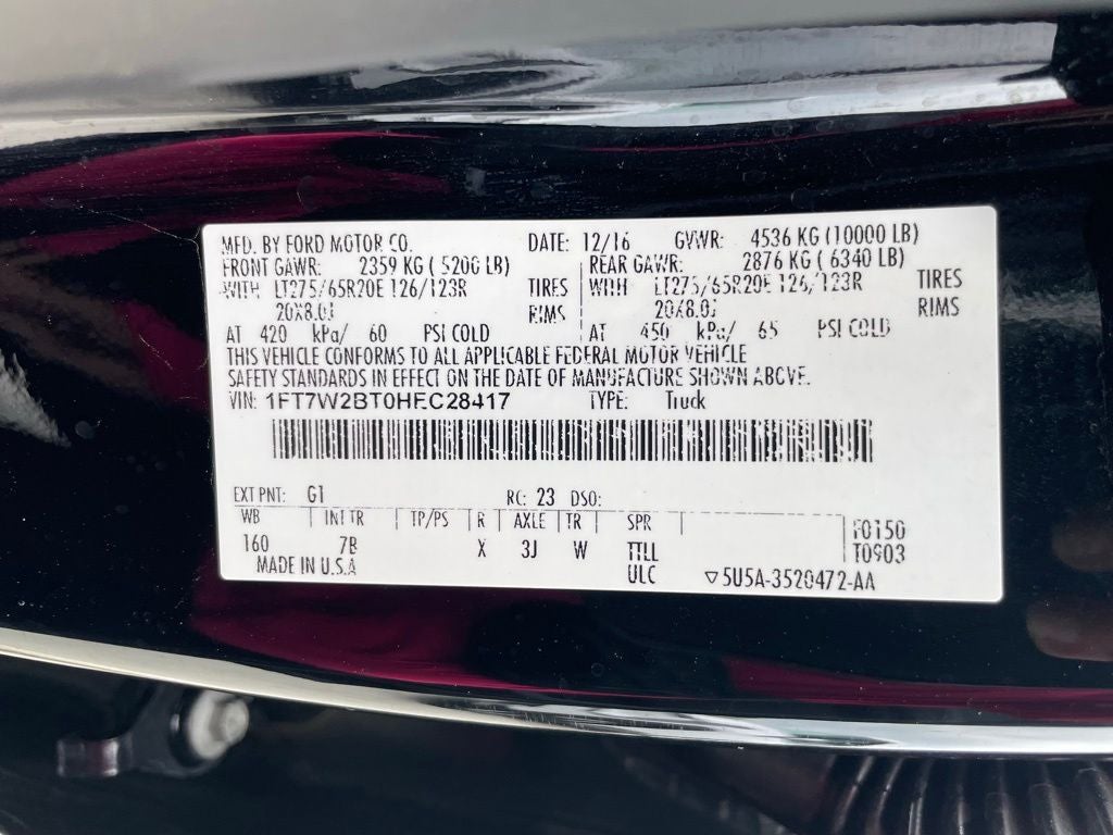 2017 Ford F-250SD Platinum