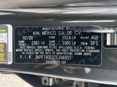 2026 Kia K4 LXS