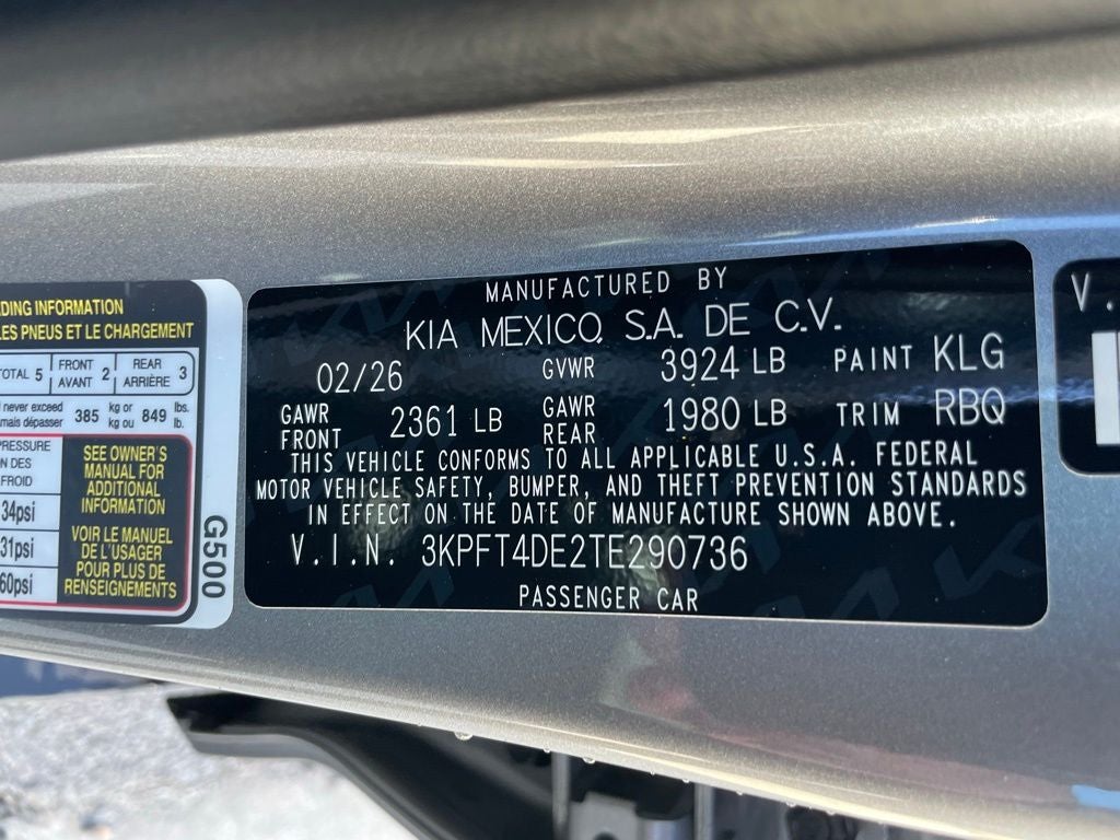 2026 Kia K4 LXS