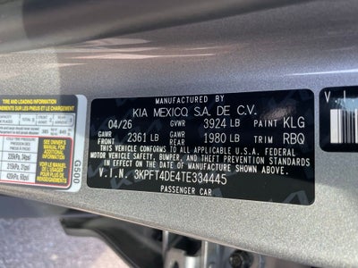 2026 Kia K4 LXS