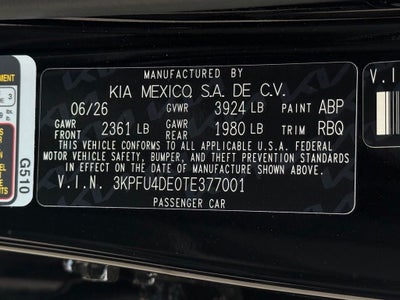 2026 Kia K4 EX