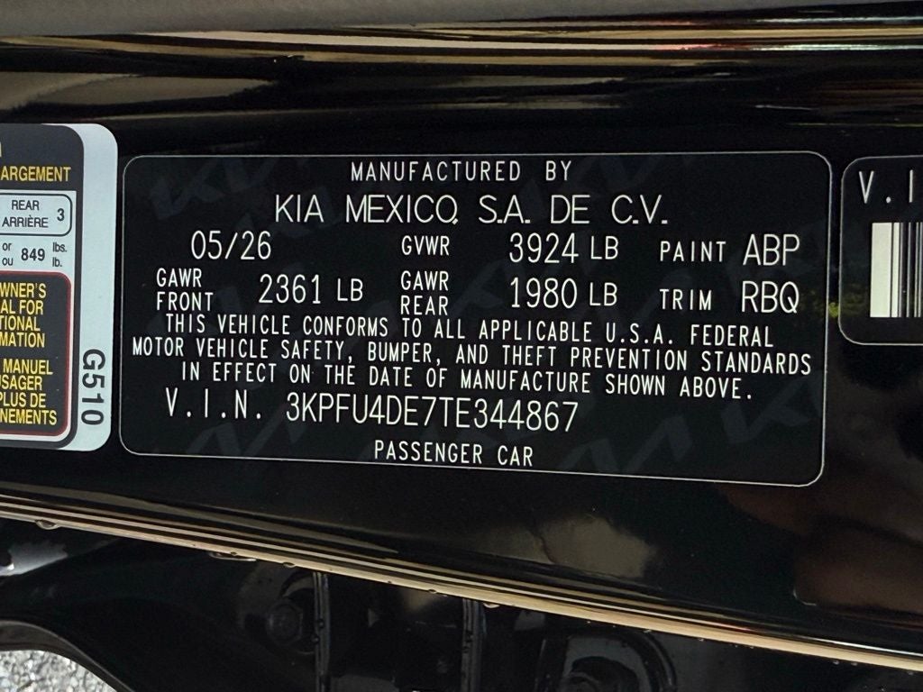 2026 Kia K4 EX