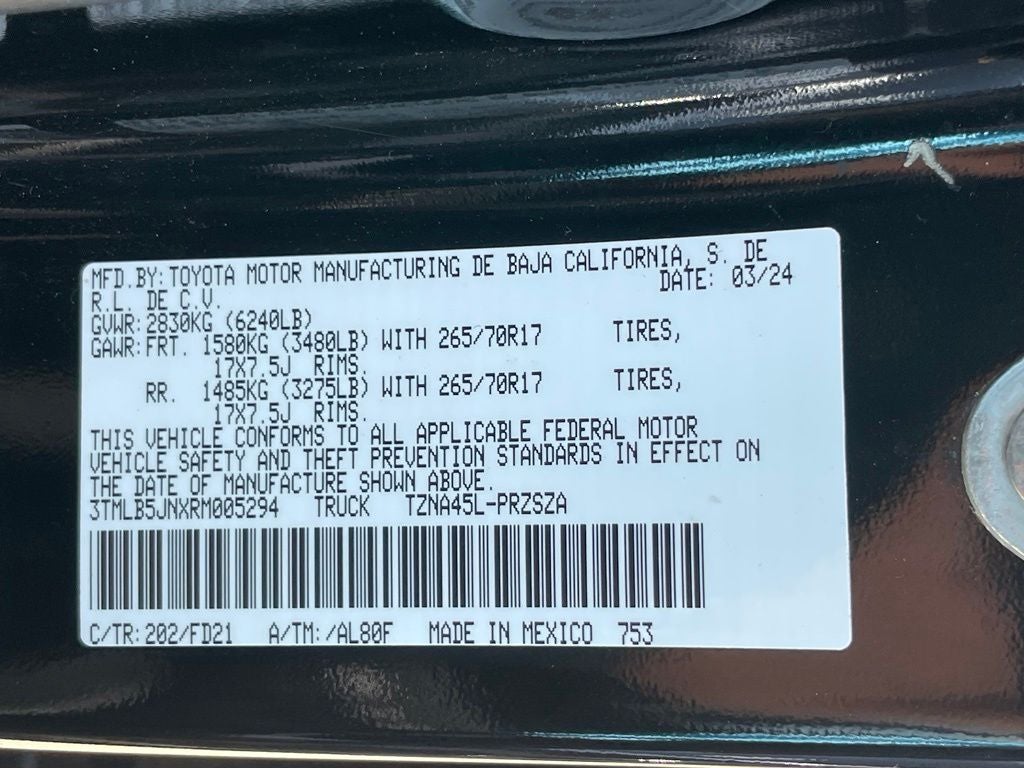 2024 Toyota Tacoma TRD Off-Road - WIRELESS CARPLAY / TONNEAU COVER