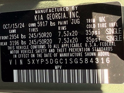 2025 Kia Telluride SX-Prestige X-Line - KIA CERTIFIED / POWER MOONROOF
