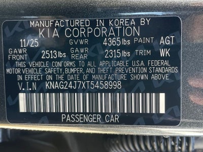 2026 Kia K5 LXS