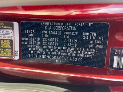 2026 Kia Carnival Hybrid EX