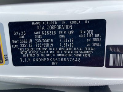 2026 Kia Carnival SX