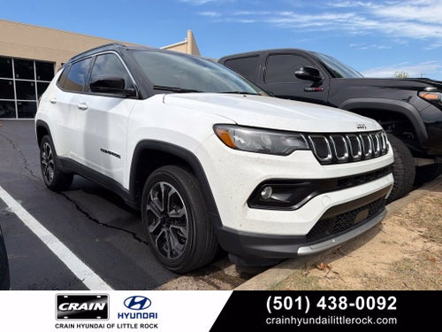 2022 Jeep Compass Limited Pano Roof, One Owner, Clean CarFax