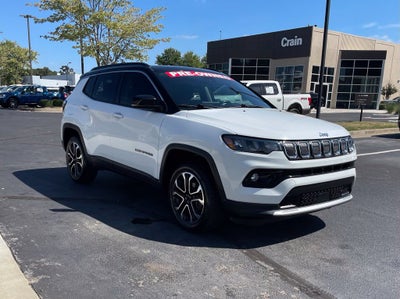2022 Jeep Compass Limited Pano Roof, One Owner, Clean CarFax