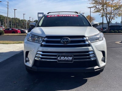 2018 Toyota Highlander Limited Platinum Leather, One Owner, Moonroof, Third Row