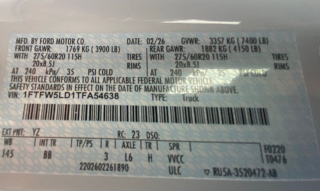 2026 Ford F-150 Lariat