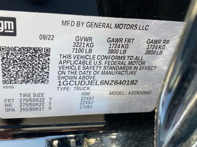 2022 Chevrolet Silverado 1500 High Country