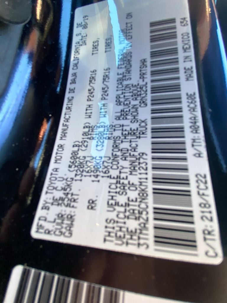 2019 Toyota Tacoma SR5 V6