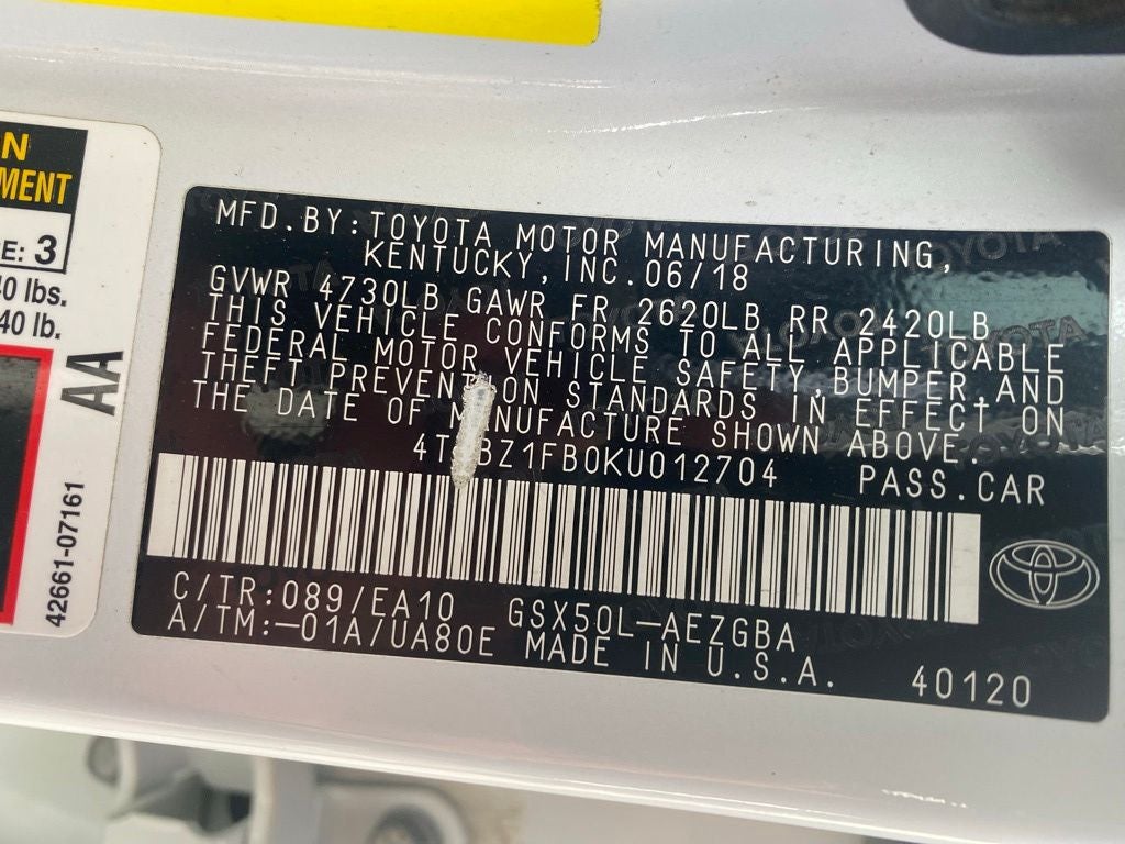 2019 Toyota Avalon XLE