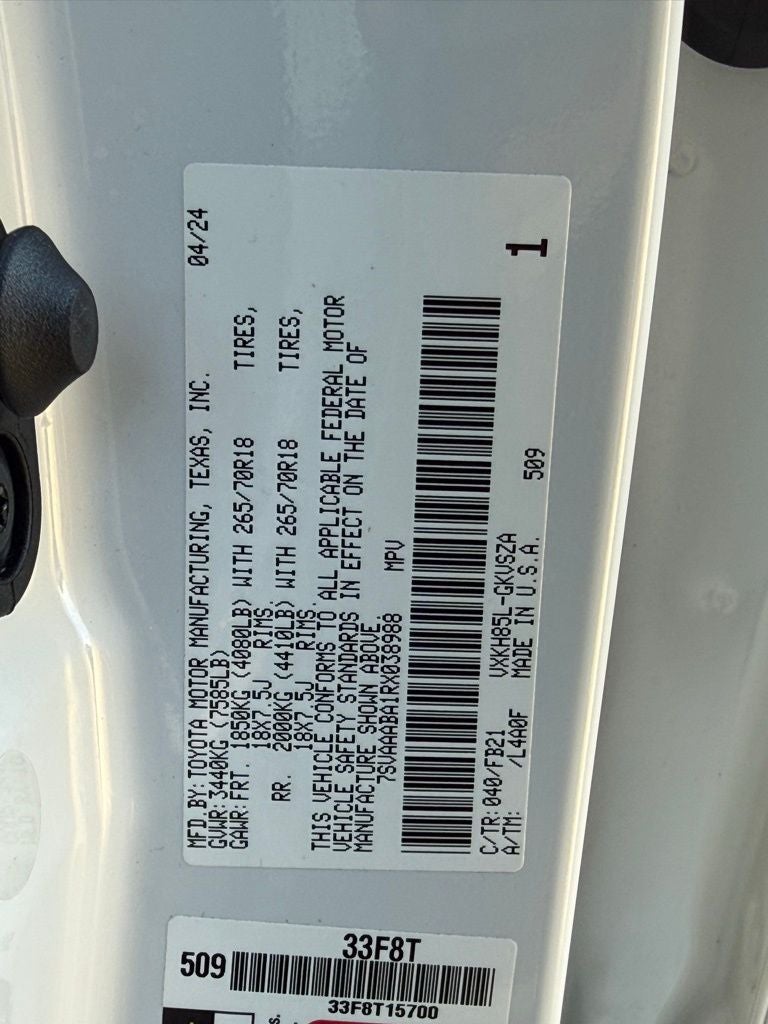 2024 Toyota Sequoia SR5