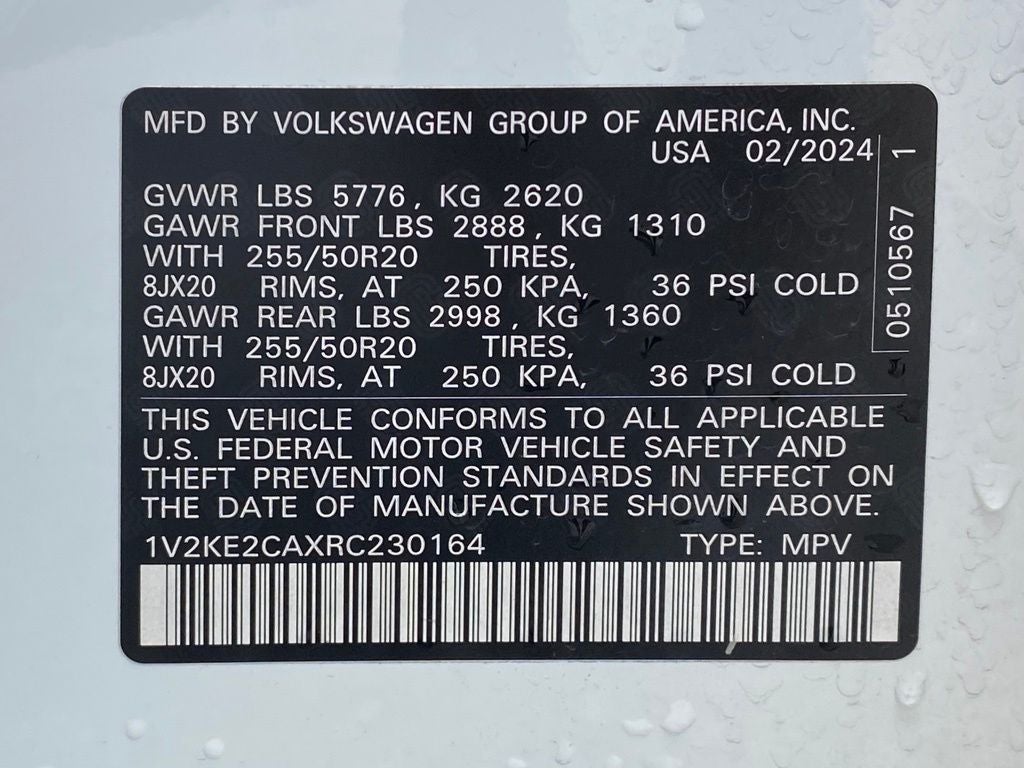 2024 Volkswagen Atlas Cross Sport 2.0T SE w/Technology