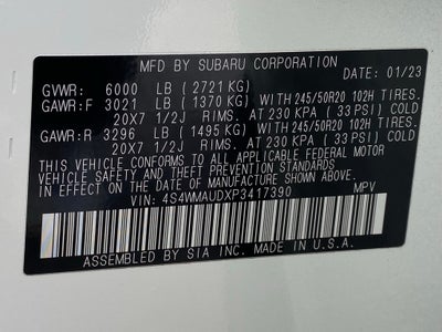 2023 Subaru Ascent Limited AWD NEW TIRES CLEAN CARFAX