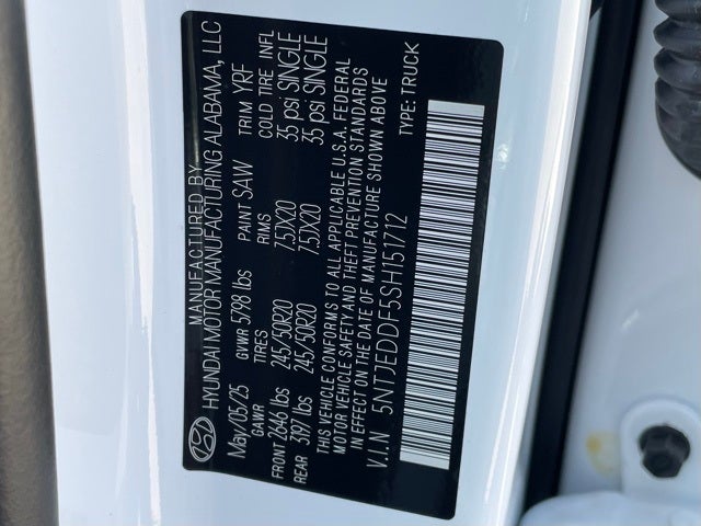 2025 Hyundai Santa Cruz Limited