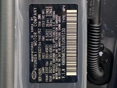 2026 Hyundai Palisade Calligraphy AWD