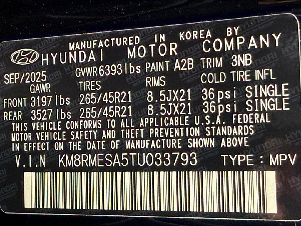 2026 Hyundai Palisade Hybrid Calligraphy