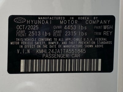 2026 Hyundai Sonata SE