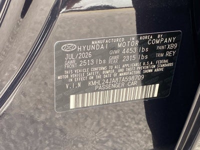2026 Hyundai Sonata SE
