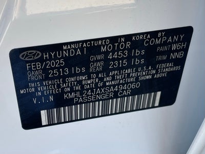 2025 Hyundai Sonata SE