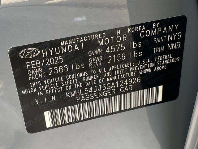 2025 Hyundai Sonata Hybrid Limited