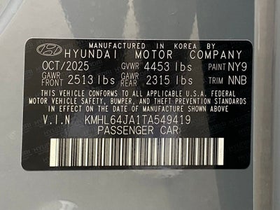 2026 Hyundai Sonata SEL Sport