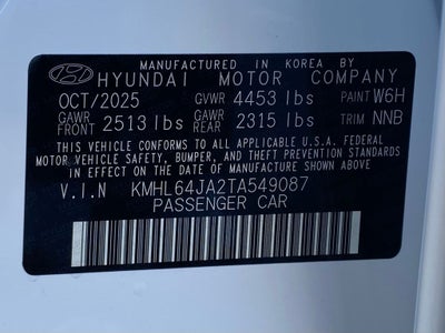 2026 Hyundai Sonata SEL Sport