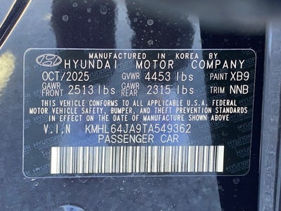 2026 Hyundai Sonata SEL Sport