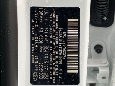 2026 Hyundai Elantra Hybrid SEL Sport