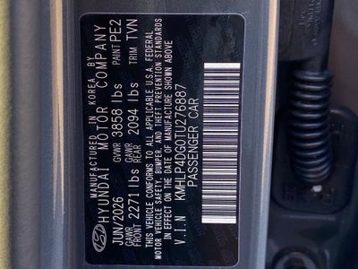 2026 Hyundai Elantra Limited