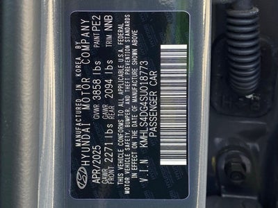 2025 Hyundai Elantra SEL Convenience