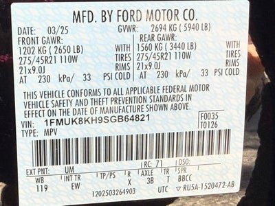 2025 Ford Explorer ST-Line