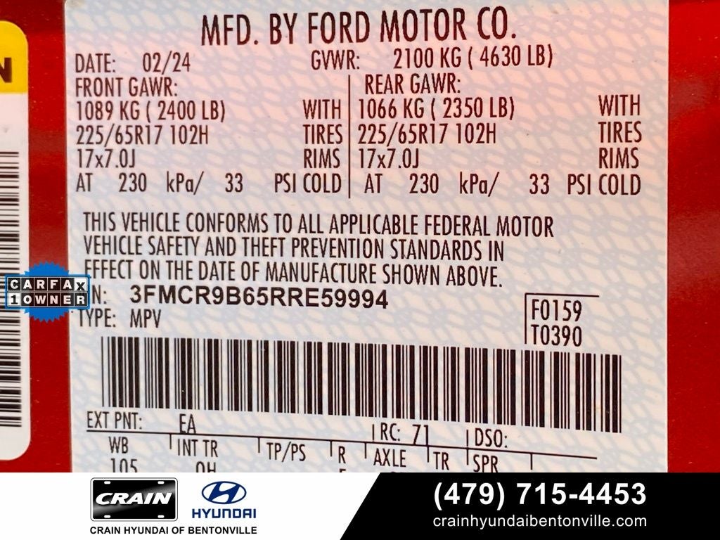 2024 Ford Bronco Sport Big Bend 1-OWNER CLEAN CARFAX