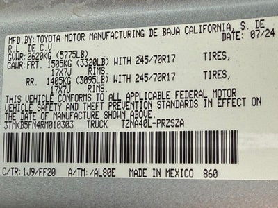 2024 Toyota Tacoma SR5