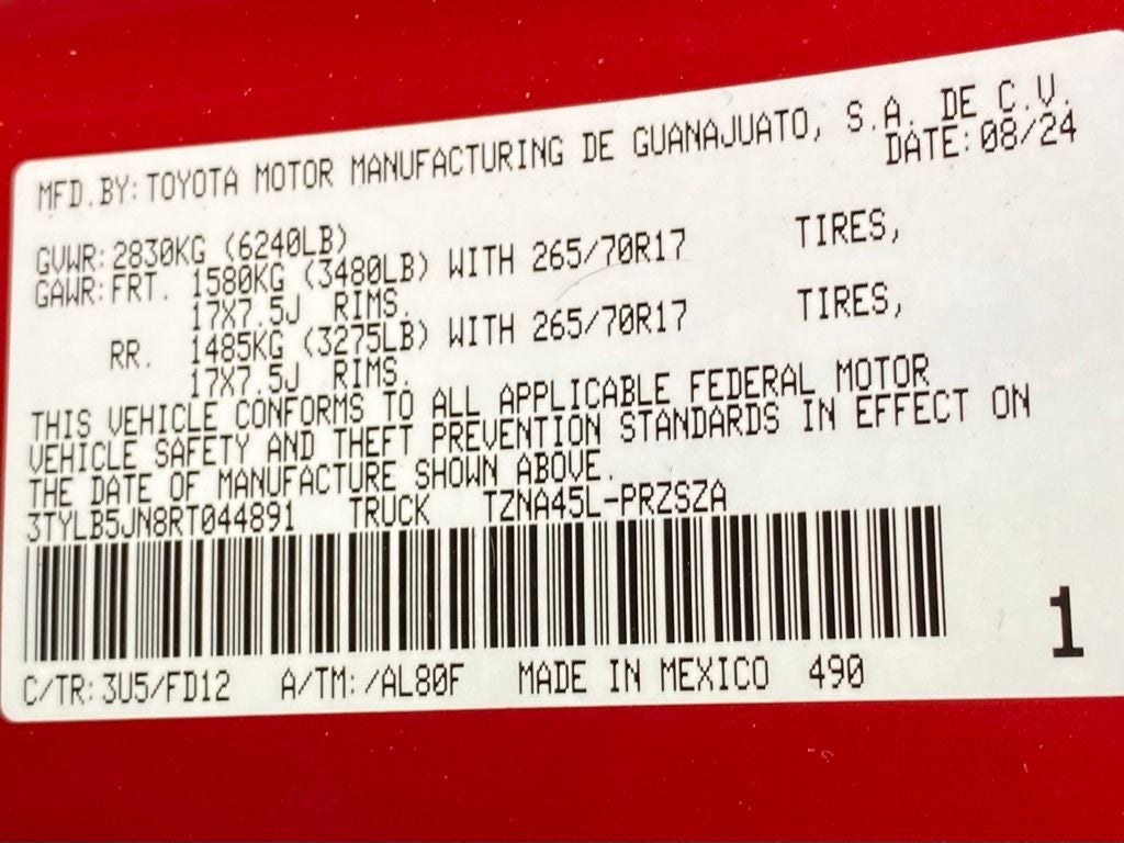 2024 Toyota Tacoma TRD Off-Road