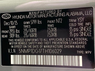 2026 Hyundai Santa Fe Hybrid SE