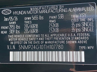 2026 Hyundai Santa Fe Hybrid SEL