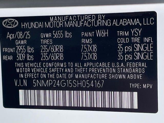 2025 Hyundai Santa Fe Hybrid SEL