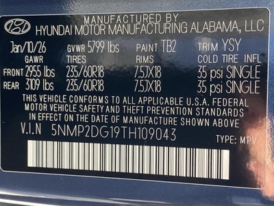 2026 Hyundai Santa Fe Hybrid SEL