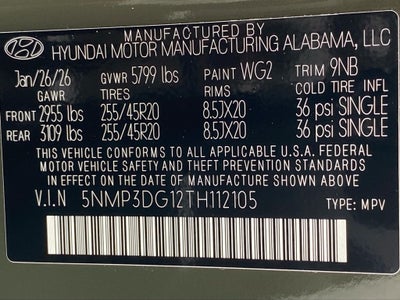 2026 Hyundai Santa Fe Hybrid Limited