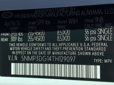 2026 Hyundai Santa Fe Hybrid Limited