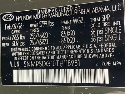 2026 Hyundai Santa Fe Hybrid Calligraphy