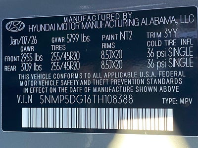 2026 Hyundai Santa Fe Hybrid Calligraphy