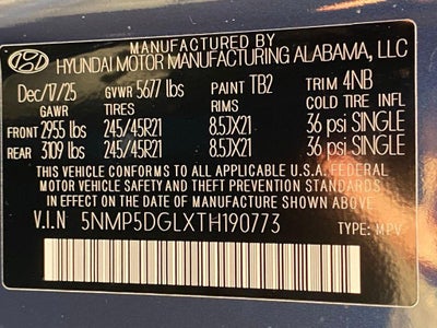 2026 Hyundai Santa Fe Calligraphy AWD